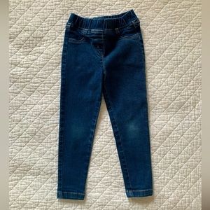 Hanna Andersson elastic waist jeans, 4T (100cm)